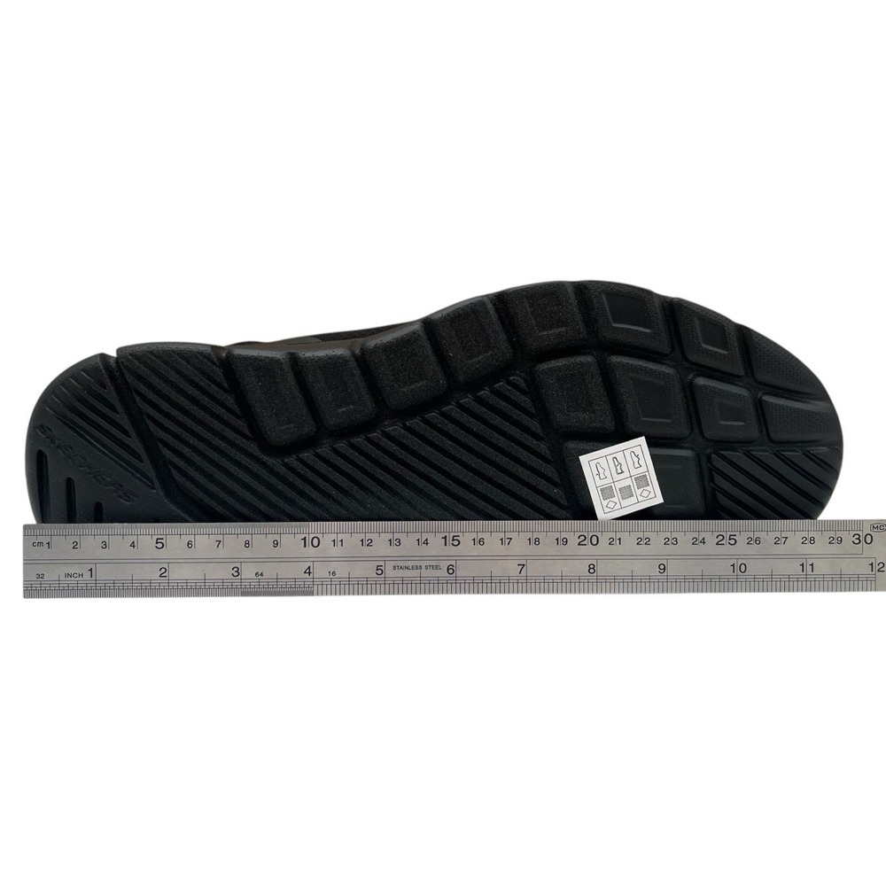 Skechers Equalizer 4.0 Voltis Men's Slip-on Walking Sneaker Size 11 Solid Black - Picture 11 of 12